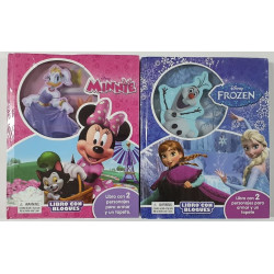 LIBRO DE BLOQUES FROZEN/MINNIE
