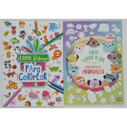 LIBROS SUPER 1000/1000 DIBUJOS/UNICORNIO