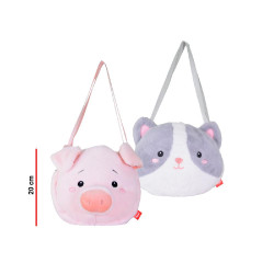 CARTERA GATO Y CHANCHO 20CM 8247