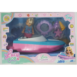 MUNECA LUCY POP TINY Y SU LANCHA
