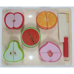 ROMPECABEZA DE MADERA D/VERDURAS 23X18CM 55820