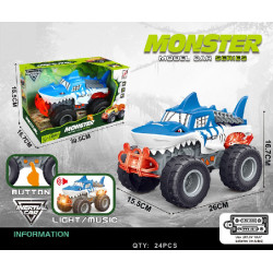 CAMIONETA MONSTER ARANA/TIBURON C/SONIDO