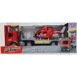 CITY SERIES CAMION CON HELICOPTERO IK0720