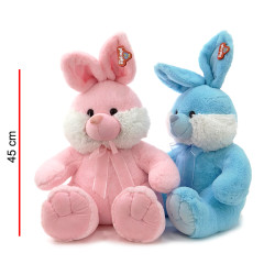 CONEJA ROSA Y CELESTE 9505