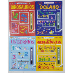 LIBROS VIA NUMERICA OCEANO/GRANJA/DINOS/UNICORNIOS