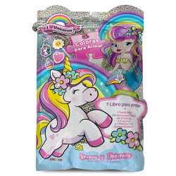 LIBRO MAS PUZZLE SIRENA Y UNICORNIO