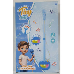 MICROFONO DE PIE C/LUZ Y SONIDO 55966