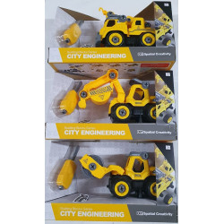 CAMION DIY AMARILLO EXCABADORA/GRUA/MEZCLADOR/APLANADORA