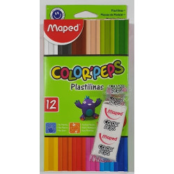 PLASTILINA MAPED X12 COLOR SURT.