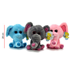 ELEFANTE 3COLORES 28CM C7801