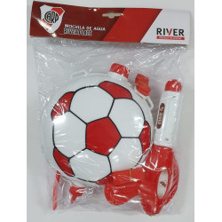 MOCHILA DE AGUA FUTBOL RIVER 8414