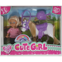 MUNECA CON PONY F-00874