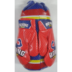 SET DE BOXEO BOLSA CON GUANTES 35X15CM 54608