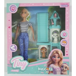 MUNECA TINY MASCOTA 56644