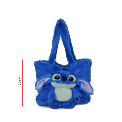 BOLSO STITCH AZUL 28CM ST029