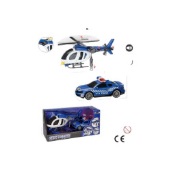 HELICOPTERO Y AUTO POLICIA 14166/14165