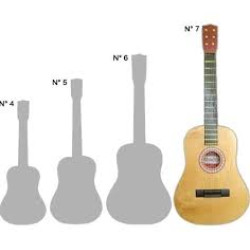 GUITARRA DE MADERA MEDIANA 60CM