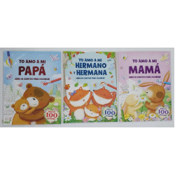 LIBRO D/CUENTO P/COLOREAR MAS100STICKER