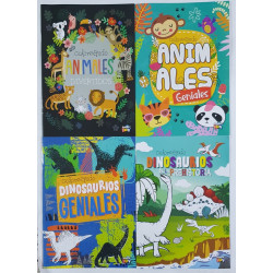 LIBRO COLOREANDO ANIMALES/DINOS