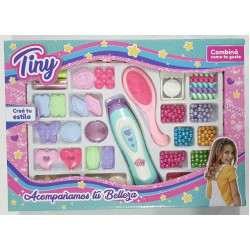 SET TRENZADOR CON BIJU P/PELO TINY 55568