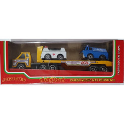 CAMION AUXILIO CON 2AUTOS CHAPA