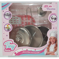 SET DE COCINA TINY HOME 6PIEZAS DE ACERO 56686