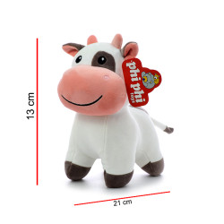 PELUCHE VACA 21CM 8219