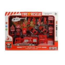 SET DE BOMBEROS 38X28CM EN CAJA