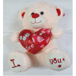 OSO ROJO Y ROSA SENTADO 5432 40CM
