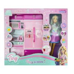 MUNECA TINY Y SU COCINA C/LUZ Y SONIDO 57555