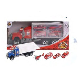 CAMION A FRICCION CON 4AUTOS 54641