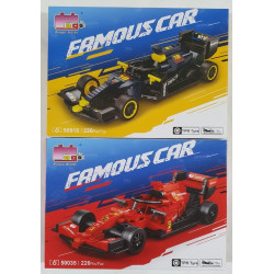 AUTO F1 PARA ARMAR ROJO/AMARILLO