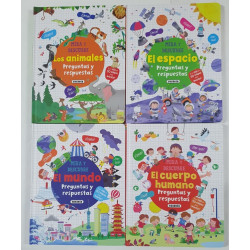 LIBRO TAPA DURA MIRA Y DESCUBRE 4TITULOS