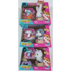 PERRO/GATO/CONEJO CON CERCA Y PLATO