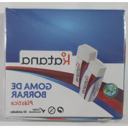 GOMA LAPIZ BLANCA CAJA 30